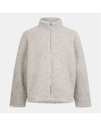 MKI Miyuki-Zoku - Wool Fleece Zipped Knitted Top - Lyst