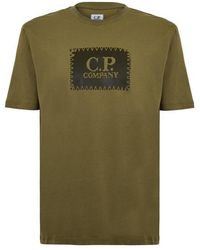 C.P. Company - Block Logo T-shirt - Lyst