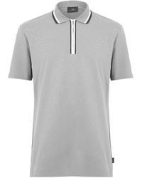 Paul Smith - Zipped Short Sleeve Polo Shirt - Lyst