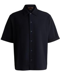 BOSS - Lapoully Seer Plain Short-Sleeve Shirt - Lyst