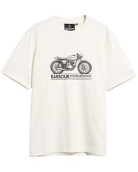 Barbour - Triton Graphic Cotton Short-Sleeve T-Shirt - Lyst