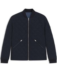 BOSS - Reversible Band-Collar Quilted Jacket - Lyst