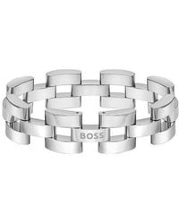 BOSS - Sway Chain Stainless Steel Bracelet - Lyst