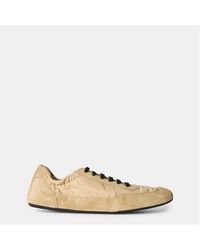 Prada - Collapse Re-Nylon And Suede Trainers - Lyst