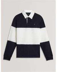 Ted Baker - Long Sleeve Rugby Polo Shirt - Lyst