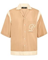 DSquared² - Dsq Short Sleeve Bowling Shirt - Lyst