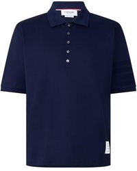 Thom Browne - Tb Ss 4Bar Rib Polo Sn63 - Lyst