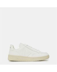 Veja - V Leather Court Trainers - Lyst