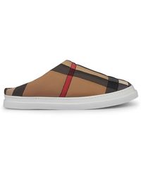Burberry - Homie Check Slippers - Lyst