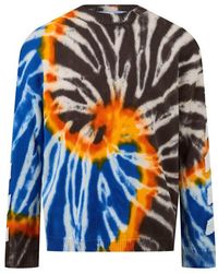 Off-White c/o Virgil Abloh - Tie Dye Sweater, All-Over Multicoloured - Lyst