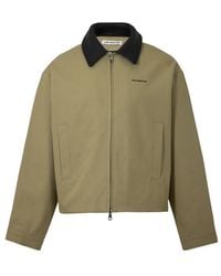 Cole Buxton - Leather Collar Overshirt - Lyst