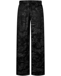 Off-White c/o Virgil Abloh - Fresco Jacquard Cotton Straight Leg Trousers - Lyst
