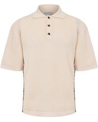 Burberry - Knitted Short Sleeve Polo Shirt - Lyst