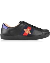 Gucci - New Ace Embroidered Bee Trainers - Lyst