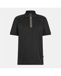 BOSS - H-Paras 65 Polo Quarter Zip Shirt - Lyst