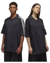 Y-3 - 3-Stripe Short-Sleeve Polo Shirt - Lyst