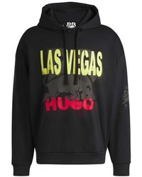 HUGO - Las Vegas Special Artwork Hoodie - Lyst
