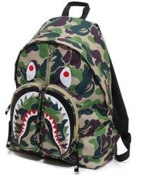 A Bathing Ape - Camo Shark Backpack - Lyst