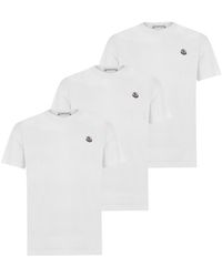 Moncler - 3pk T-shirt Sn00 - Lyst
