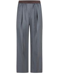 Miu Miu - Open Cuff Woven Tracksuit Joggers - Lyst