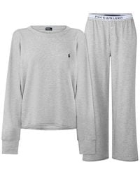 Polo Ralph Lauren - Crew-Neck Long Sleeve Pyjama Set - Lyst