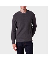 Paul Smith - Knitted Patch Relaxed Fit Crew Neck Jumper - Lyst