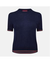 Gucci - Crew Neck Knitted Wool Jumper - Lyst