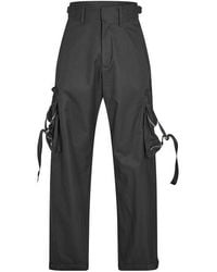 Off-White c/o Virgil Abloh - Regular Fit Drawstring Cargo Trousers - Lyst