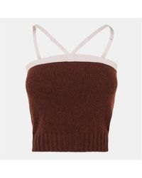 Prada - Sleeveless Knitted Top - Lyst