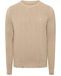 Replay - Knitted Crewneck Sweater - Lyst