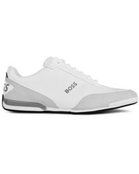 BOSS - Saturn Low Top Everyday Trainers With Technical Mesh - Lyst
