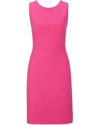 BOSS - Deca Structured Mini Dress - Lyst