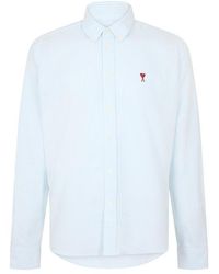 Ami Paris - Adc Stripe Long Sleeve Patterned Shirt - Lyst