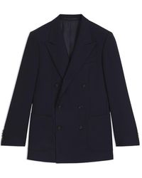 BOSS - Double Breasted Stretch Full Lining Suit Jacket - Lyst