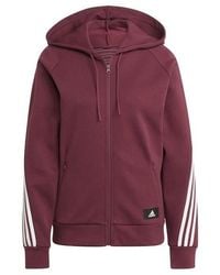 adidas - Future Icons 3 Stripes Hooded Track Top - Lyst