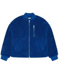Cole Buxton - Wool Long Sleeve Bomber Jacket - Lyst