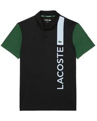 Lacoste - Ultra Dry Print Branding Tennis Polo Shirt - Lyst