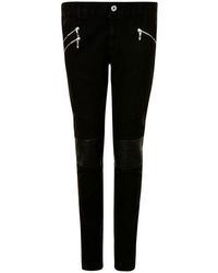 Just Cavalli Biker Skinny Jeans - Black