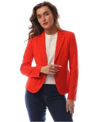 BOSS - Single Breasted Viscose Long Sleeve Blazer - Lyst