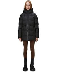 Rains - Long Waterproof Hooded Raincoat - Lyst