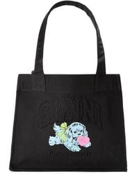 Ganni - Easy Shopper Tote Bag - Lyst