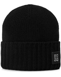 DSquared² - Dsq D2 Patch Beanie Sn64 - Lyst