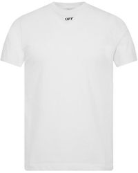 Off-White c/o Virgil Abloh - Arrow Slim Cotton Short Sleeve T-Shirt - Lyst