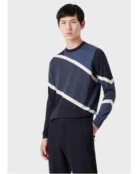 Emporio Armani - Emporio L Strps Knit Sn99 - Lyst