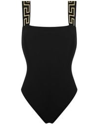 Versace - Greca Border One-Piece Swimsuit - Lyst
