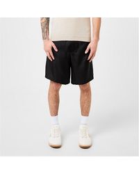 Prada - Silk Bermuda Logo Shorts - Lyst