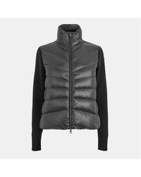 Moncler - Padded Wool Cardigan - Lyst