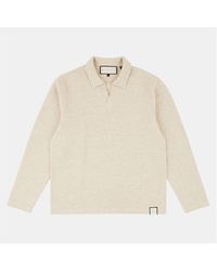 PREVU - Altius Long Sleeve Polo Shirt - Lyst