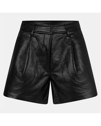 Anine Bing - Trent Leather Shorts - Lyst