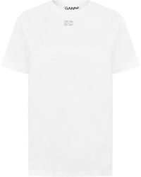Ganni - Rhinestone T Ld00 - Lyst